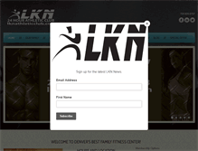 Tablet Screenshot of lknathleticclub.com